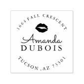 Lippen Rubber Adres Stempel (Design)