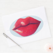 Lippen Stickers, Grote sappige rode lippen sticker (Envelop)