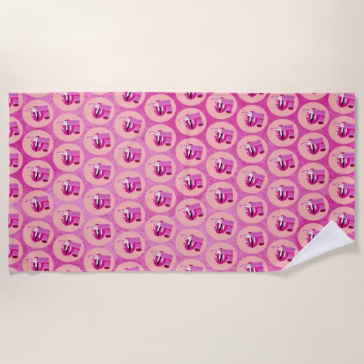 Lippen Strandlaken (Voorkant)