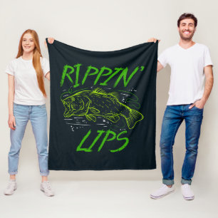 Lippen Stuk Vissen Papa Fleece Deken