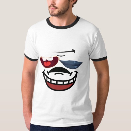 Lippen & Tanden Harmonie: Uniek Emoji T-shirt ontw (Voorkant)