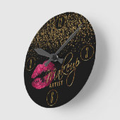 Lippen van de Kunstenaar van de make-up de Hete Ronde Klok (Hoek)