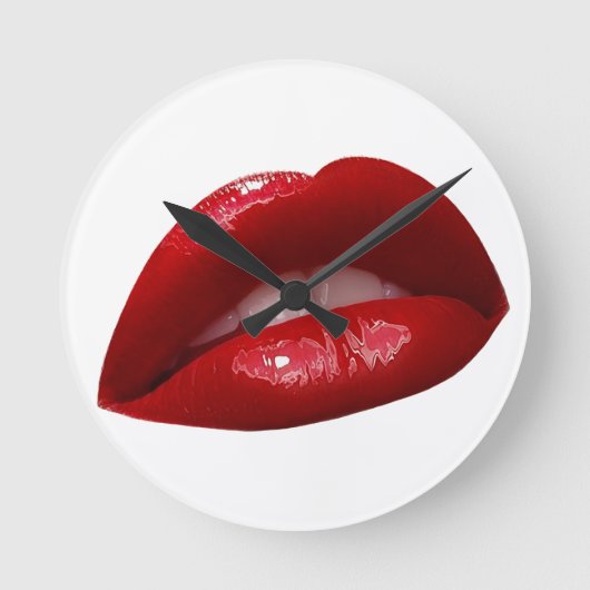 Lippen van de Lippenstift van de vrouw de Ronde Klok (Voorkant)