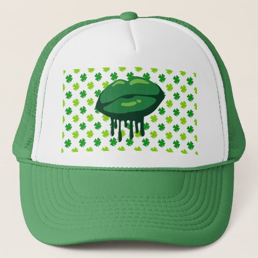 Lippen van de vrouw trucker pet (Voorkant)