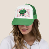 Lippen van de vrouw trucker pet (In situ)