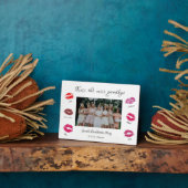 lippen van het missen afscheid van het bachelorett fotoplaat (Zijkant)