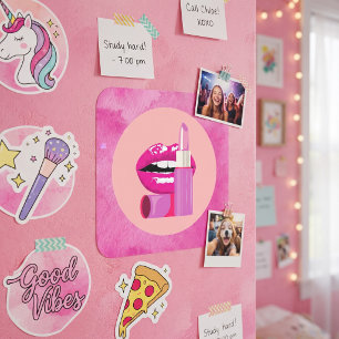 Lippen Vierkante Sticker
