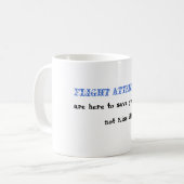 lippen, vluchtbegeleiders, zijn hier om je te redd koffiemok (Voorkant links)