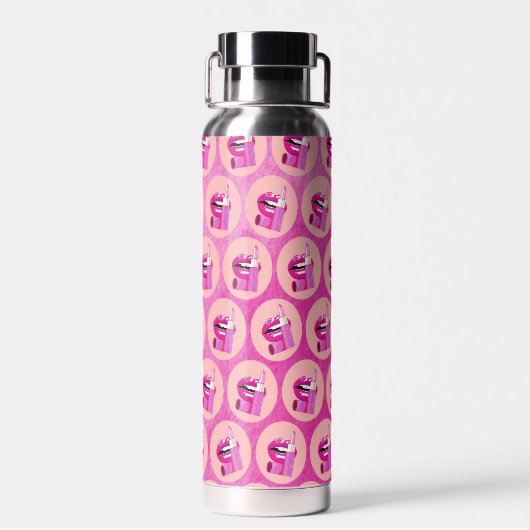 Lippen Waterfles (Achterkant)