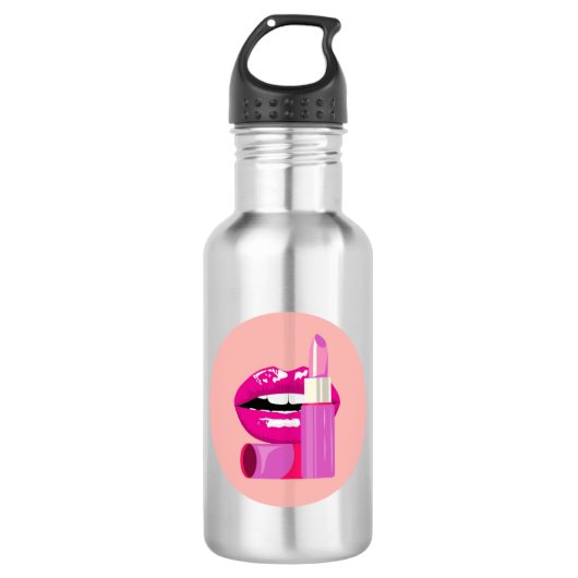 Lippen Waterfles (Voorkant)