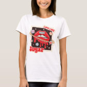 Lippen zoals suiker t-shirt (Voorkant)