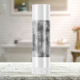  lippenbalbuis geweven zilverfolie vierkante sticker
