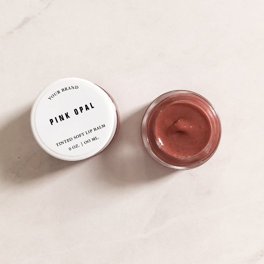 Lippenbalsem Mini Pot Deksel Label