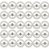 Lippenbalsem Ronde Container Sticker 32" Bijen (Voorkant)