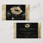 Lippenmake-up elegante luxe visitekaartje (Voorkant / Achterkant)