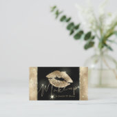 Lippenmake-up elegante luxe visitekaartje (Staand voorkant)