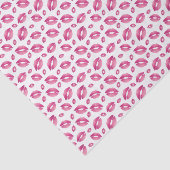 Lippenpatroon Roze & Wit Tissuepapier (Detail)