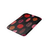 Lippenprint, rode roze kussen. badmat (Gekanteld)