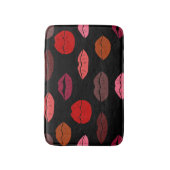 Lippenprint, rode roze kussen. badmat (Voorkant Verticaal)
