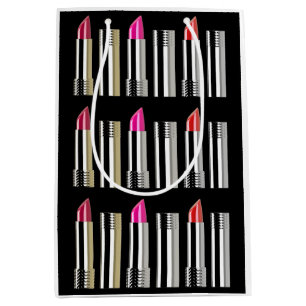 Lippenstift chroom roze zwart cosmetologie medium cadeauzakje