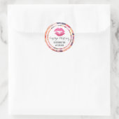 Lippenstift Distributeur Bloemenkus Verpakkingszeg Ronde Sticker (Tas)