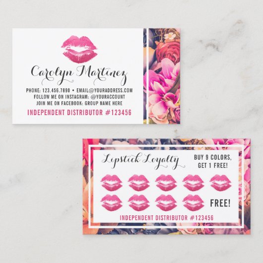 Lippenstift Distributeur Floral Kiss Lip Loyalty P (Voorkant / Achterkant)