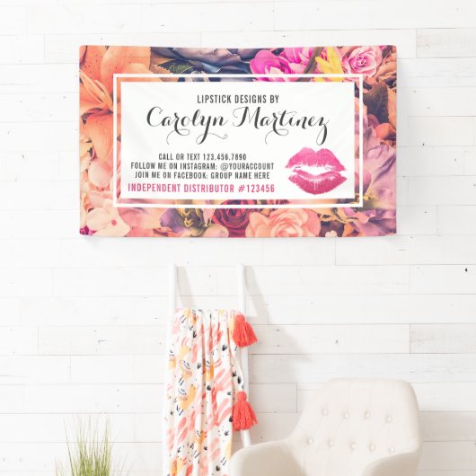 Lippenstift Distributeur Lippen Kiss Trade Show /  Spandoek (Insitu)
