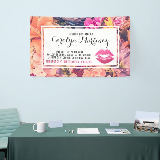 Lippenstift Distributeur Lippen Kiss Trade Show /  Spandoek (Beurs)