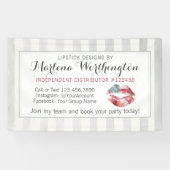 Lippenstift Distributeur Lippen Kiss Trade Show /  Spandoek (Horizontaal)