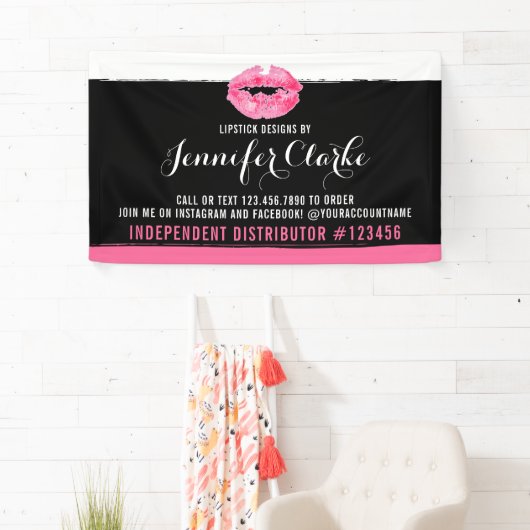 Lippenstift Distributeur Lippen Kiss Trade Show /  Spandoek (Insitu)