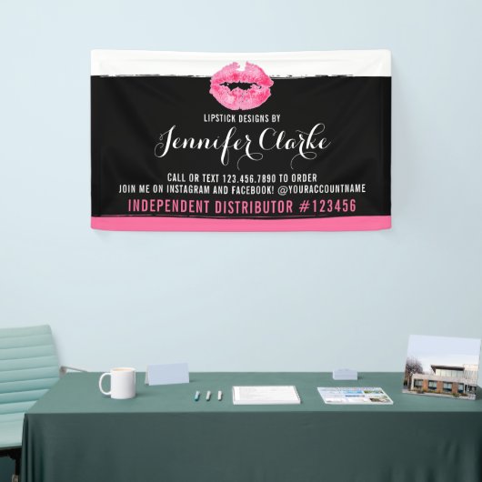 Lippenstift Distributeur Lippen Kiss Trade Show / Spandoek (Beurs)