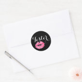 Lippenstift Distributeur Product Tester Roze Lippe Ronde Sticker (Envelop)