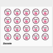 Lippenstift Distributeur Product Tester Zebra Kiss Ronde Sticker (Vel)