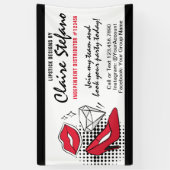 Lippenstift Distributeur Schoonheidsparty / Beurs Spandoek (Verticaal)