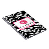 Lippenstift Distributeur Zebra Kiss Lips Gepersona Notitieboek (Rechterzijde)