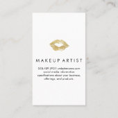 Lippenstift en make-upspiegel visitekaartje (Achterkant)