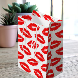 Lippenstift Kiss Patroon Rood en Wit Monogram Medium Cadeauzakje