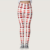 Lippenstift kleur stalen make-up kunstenaar salon leggings (Voorkant)