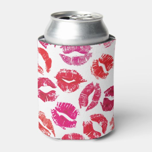 Lippenstift kust naadloos patroon. blikjeskoeler (Blikje Voorkant)