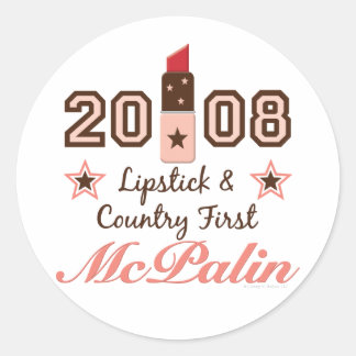 Lippenstift Land Eerste 2008 McPalin Sticker