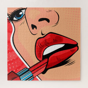 Lippenstift Legpuzzel