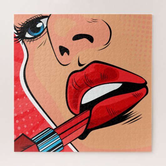 Lippenstift Legpuzzel (Horizontaal)