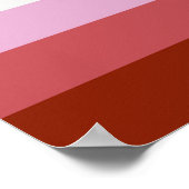 Lippenstift Lesbische Pride Vlag en Lippen Poster (Hoek)