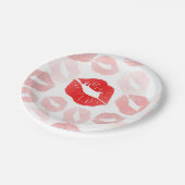 Lippenstift Lippen Papieren Bordje (Gekanteld)