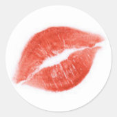 Lippenstift lippenstift kus sticker (Voorkant)