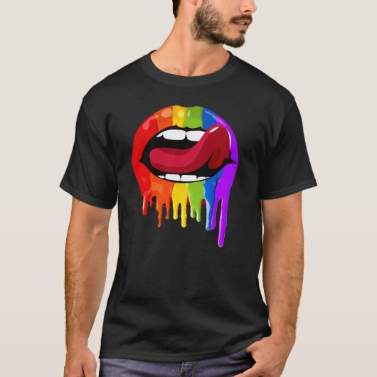 Lippenstift met trots t-shirt (Voorkant)