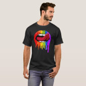 Lippenstift met trots t-shirt (Voorkant volledig)
