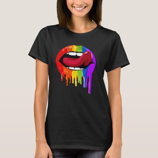 Lippenstift met trots t-shirt (Voorkant)