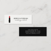Lippenstift Mini Visitekaartje (Voorkant / Achterkant)