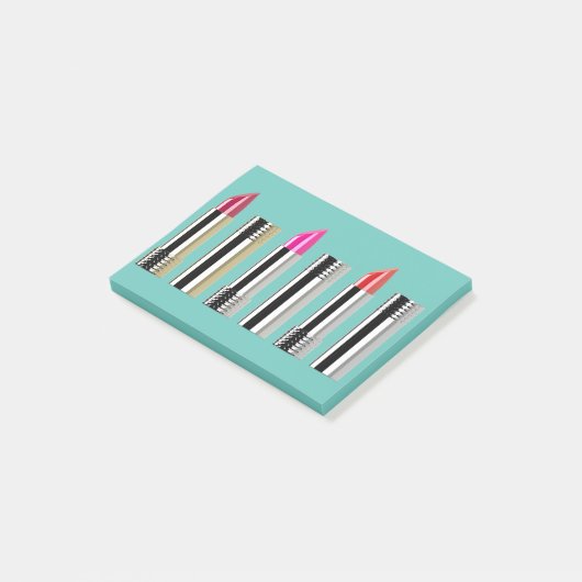 Lippenstift Notities Post-it® Notes (Schuin)